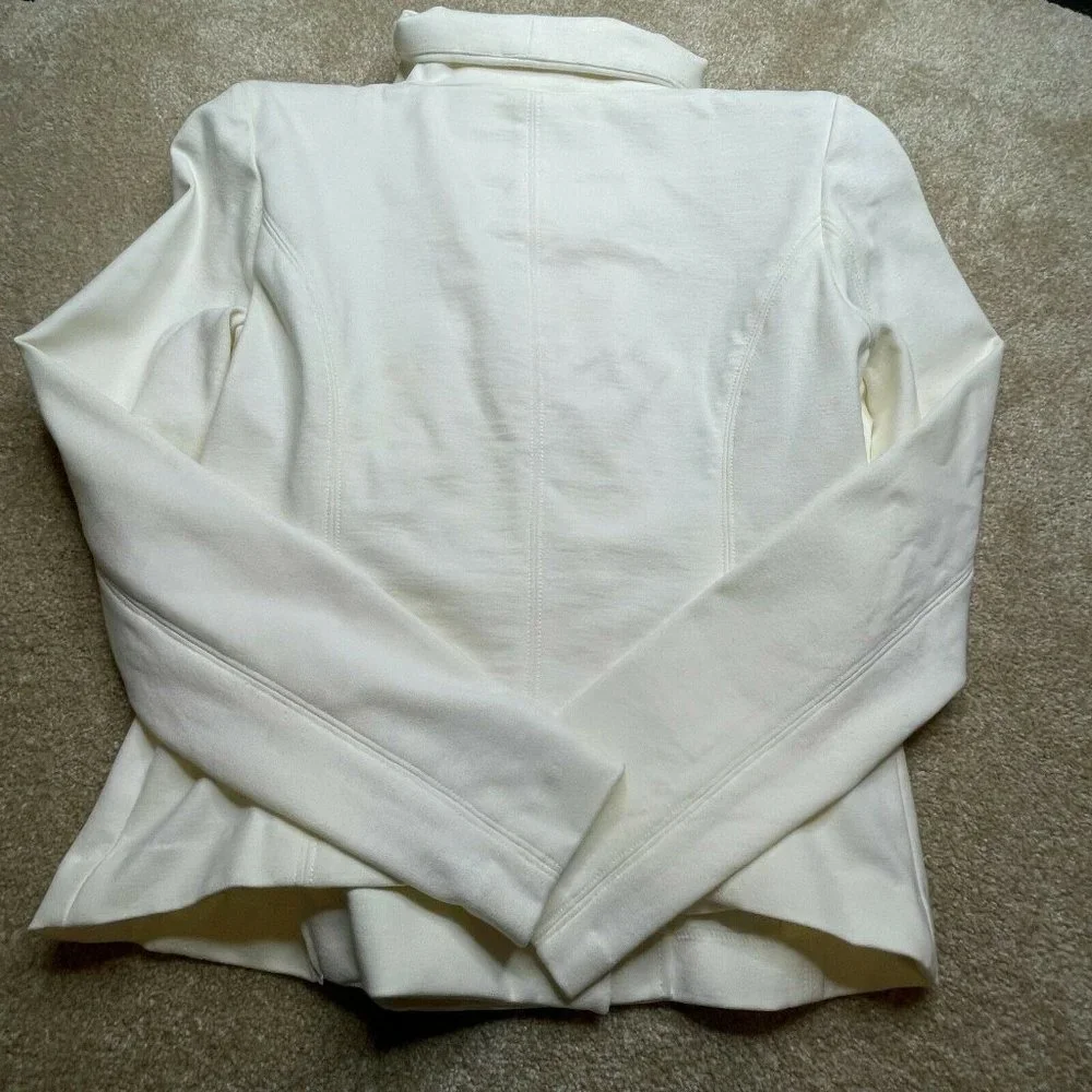 Blank NYC Jacket Small Womens Casual Zipper Moto White Ladies Casual New Classic - Picture 2 of 11